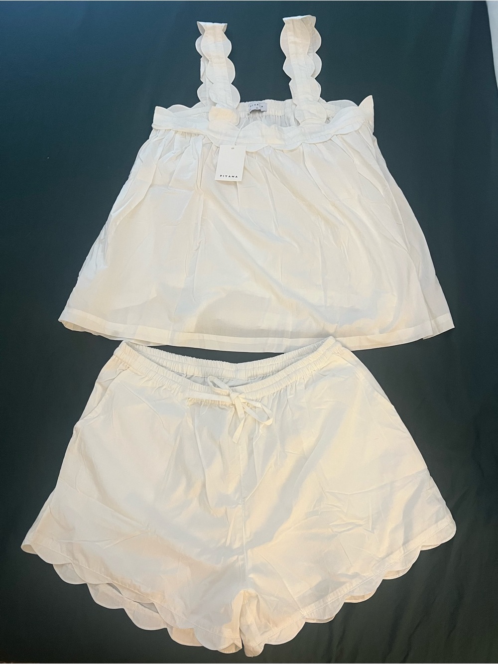White Piyama Set XL